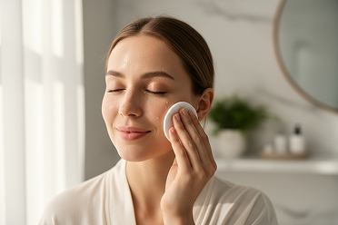 Skincare routine: cleansing